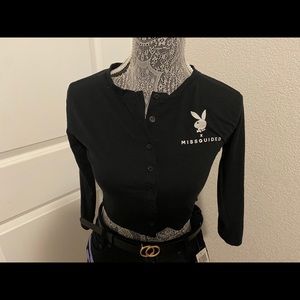 Missguided playboy top